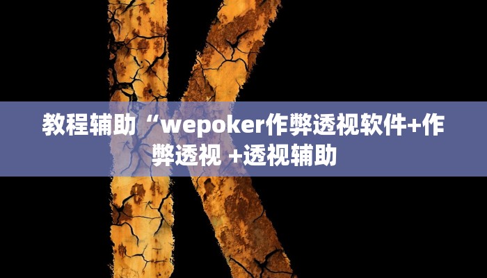 实测教程”wepoker德州透视挂作弊辅助方法”(原来确实是有挂)