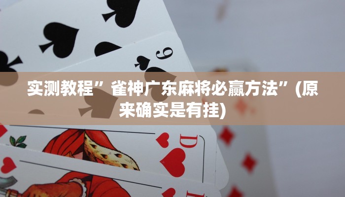 推荐一款“wepoker轻量版软件作弊挂”其实确实有挂 