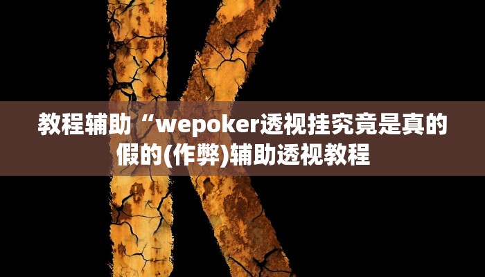 实测教程”wepoker私人局透视方法”(原来确实是有挂)