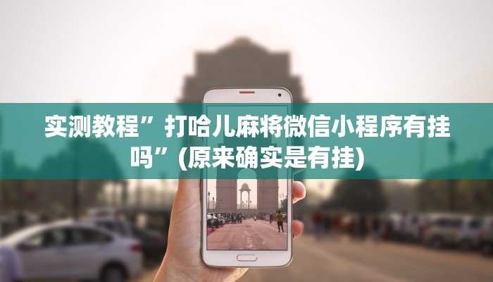 实测教程”乐乐安徽麻将有没有人开挂”(原来确实是有挂)