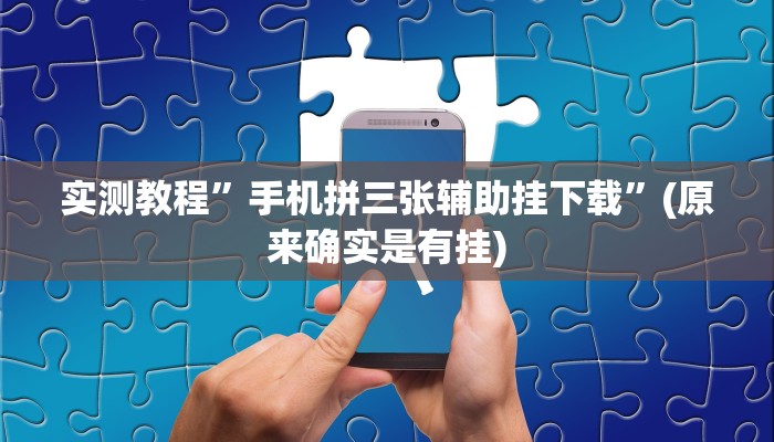 实测教程”手机拼三张辅助挂下载”(原来确实是有挂)