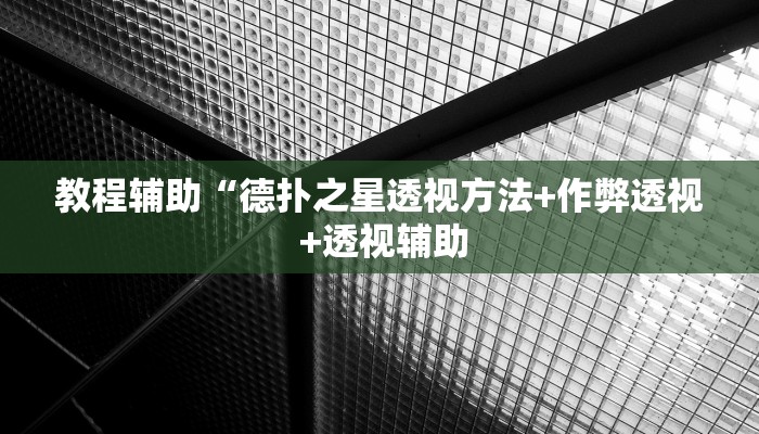 辅助神器“哈哈长沙麻将开挂神器”(详细开挂教程)