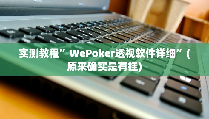 辅助神器“战皇大厅透视软件”其实确实有挂 