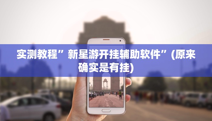 实测教程”新星游开挂辅助软件”(原来确实是有挂)