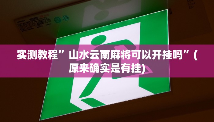 实测教程”wepoker私人局有没有透视挂”(原来确实是有挂)