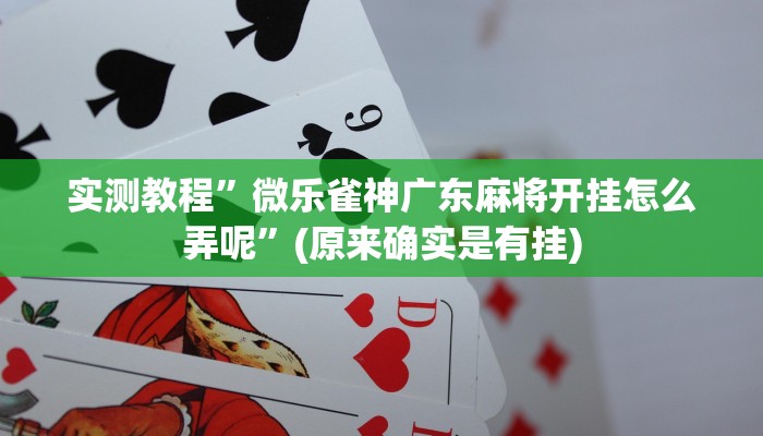 推荐一款“欢乐南通长牌开挂辅助软件”(详细开挂教程)
