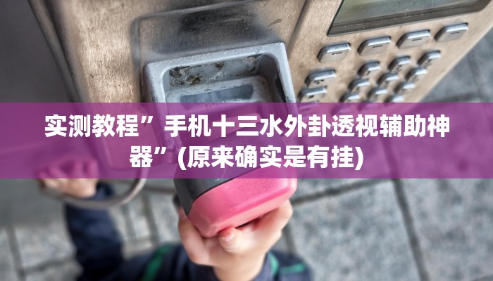 教程辅助“乐清十三水开挂教程”(详细开挂教程)