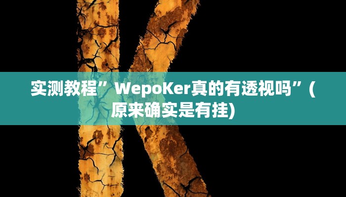 实测教程”黄梅棋牌开挂神器软件下载”(原来确实是有挂)