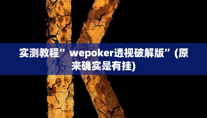实测教程”丽水跑得快辅助开挂”(原来确实是有挂)