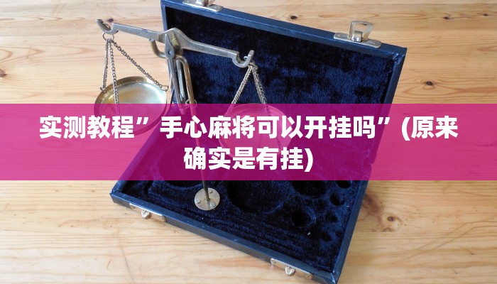 教程辅助“微乐海南麻将小程序怎么开挂”其实确实有挂 