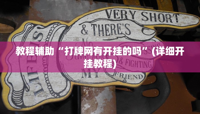 教程辅助“打牌网有开挂的吗”(详细开挂教程)