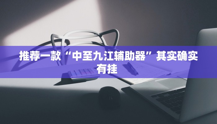 推荐一款“中至九江辅助器”其实确实有挂 