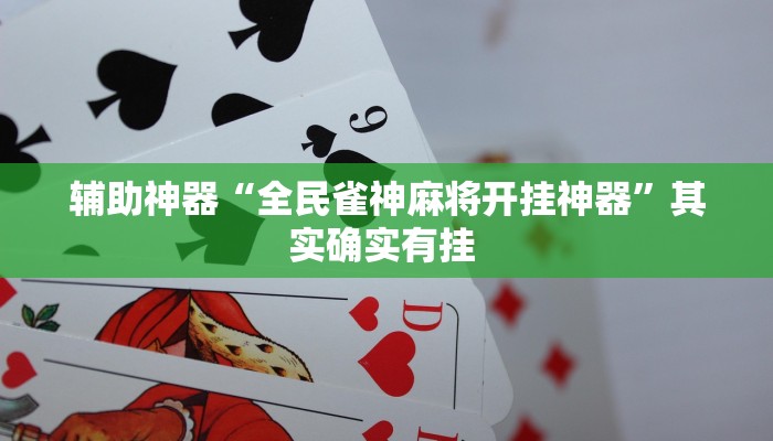 辅助神器“全民雀神麻将开挂神器”其实确实有挂 