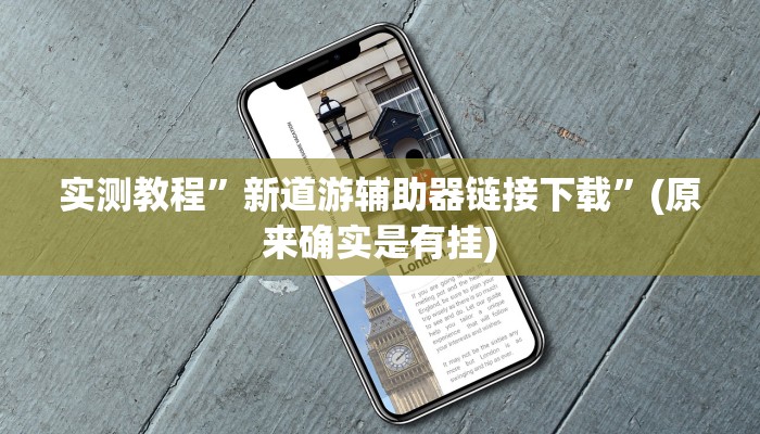 实测教程”新道游辅助器链接下载”(原来确实是有挂)