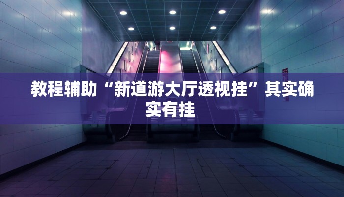 教程辅助“新道游大厅透视挂”其实确实有挂 