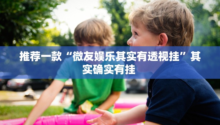 推荐一款“微友娱乐其实有透视挂”其实确实有挂 