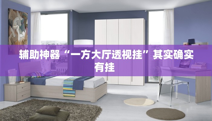 辅助神器“一方大厅透视挂”其实确实有挂 