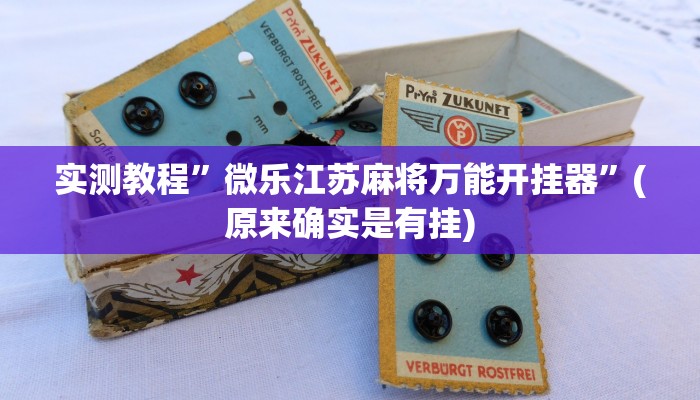 实测教程”微乐江苏麻将万能开挂器”(原来确实是有挂)