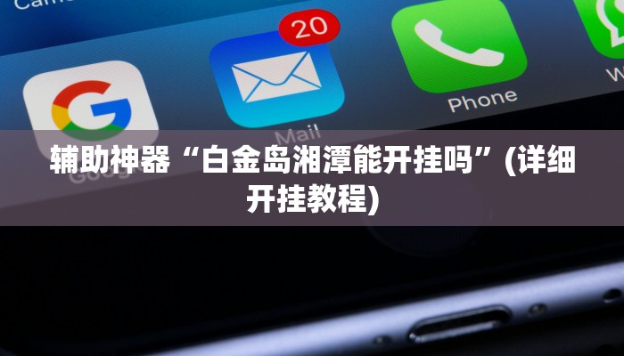 辅助神器“白金岛湘潭能开挂吗”(详细开挂教程)