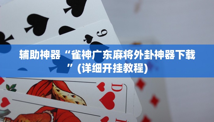 辅助神器“雀神广东麻将外卦神器下载”(详细开挂教程)