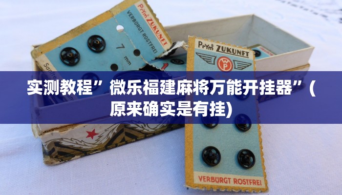 实测教程”微乐福建麻将万能开挂器”(原来确实是有挂)
