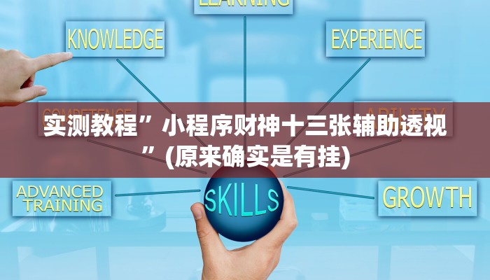 实测教程”小程序财神十三张辅助透视”(原来确实是有挂)