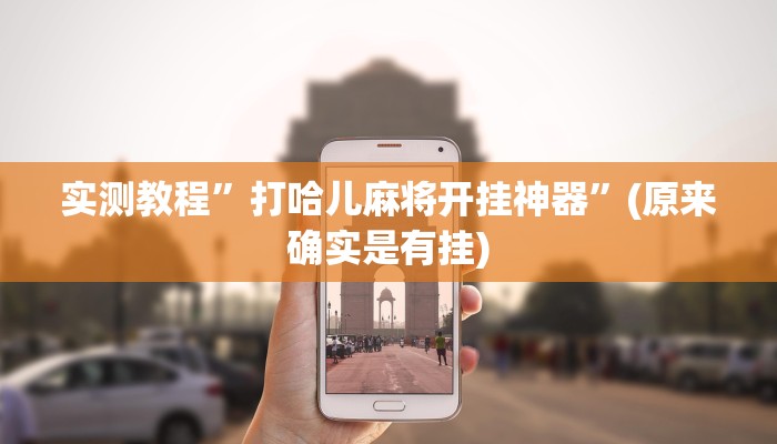 实测教程”打哈儿麻将开挂神器”(原来确实是有挂)