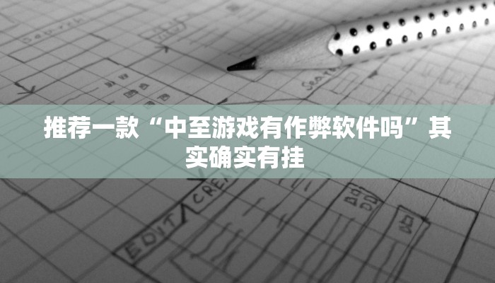 推荐一款“中至游戏有作弊软件吗”其实确实有挂 