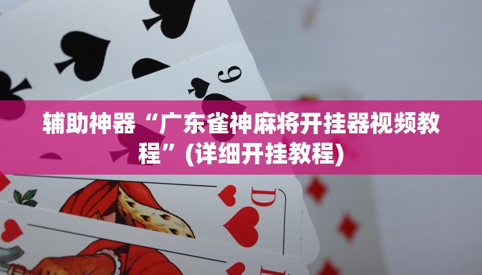 辅助神器“广东雀神麻将开挂器视频教程”(详细开挂教程)