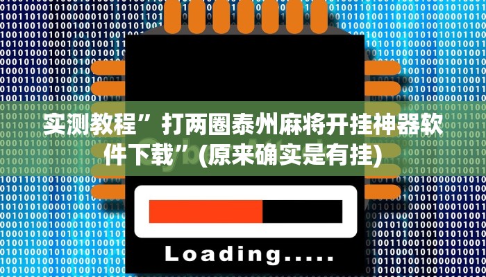 实测教程”打两圈泰州麻将开挂神器软件下载”(原来确实是有挂)