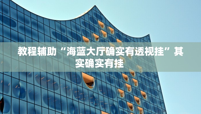 教程辅助“海蓝大厅确实有透视挂”其实确实有挂 