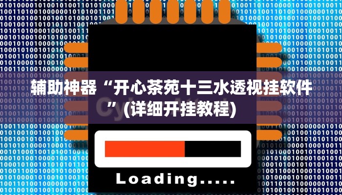 辅助神器“开心茶苑十三水透视挂软件”(详细开挂教程)